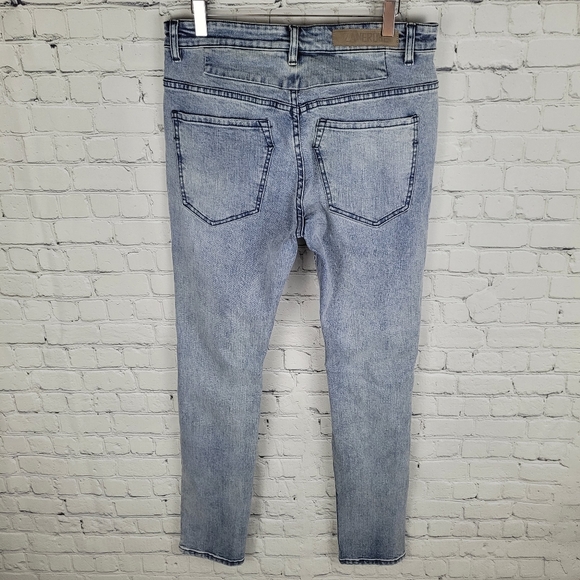 ZANEROBE | Joe Blow stone/acid wash denim skinny button fly jeans - Picture 3 of 10